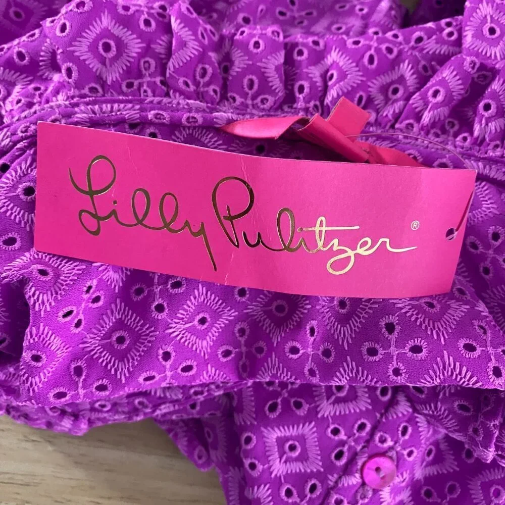 Lilly Pulitzer Pink Button Down Shirt - Picture 9 of 12